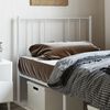 vidaXL Metal Replace Headboard White 90 cm