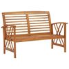 vidaXL Garden Bench with Cushions 119 cm Solid Acacia Wood