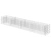 vidaXL Gabion Raised Bed | Silver | Galvanised steel | 360x50x50 cm