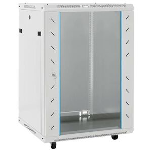 vidaXL 15U Network Cabinet 19" IP20 Grey 60x45x86 cm