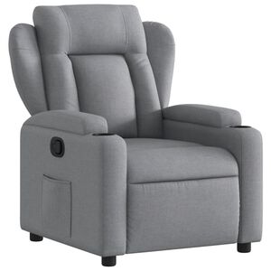 vidaXL Recliner Chair Light Grey Fabric