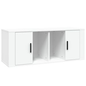 vidaXL TV Cabinet White 100x35x40 cm Engineered Wood