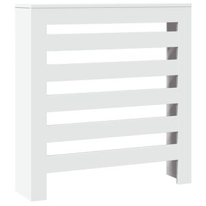 vidaXL Radiator Cover White 78 x 20 x 82 cm Engineered Wood