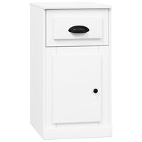 vidaXL Side Cabinet with Drawer White 40x50x75 cm Engineered Wood