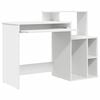 vidaXL Desk with Drawer White 120.5 x 44 x 88.5 cm Engineered Wood