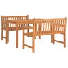 vidaXL 3 Piece Garden Dining Set Solid Wood Teak