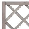 vidaXL Garden Trellis Planter Grey 70x30x135 cm Solid Firwood
