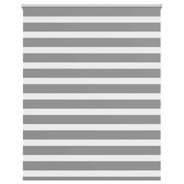 vidaXL Zebra blind 140.9x175 cm Fabric Width 136.7 cm grey