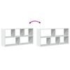 vidaXL Wall Shelf White 100x25x50 cm Engineered Wood