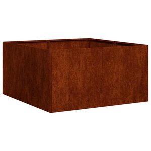 vidaXL Planter Rusty 80x80x40 cm Weathering Steel