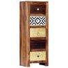 vidaXL Side Cabinet 40x30x110 cm Solid Acacia Wood