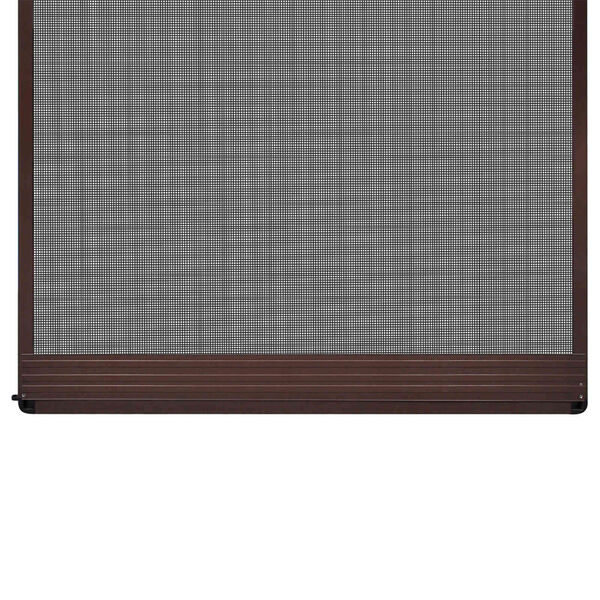 vidaXL Hinged Insect Screen Manual Brown and Black 100 x 215 cm