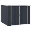 vidaXL Garden Shed | Anthracite | Galvanised Steel | Medium | Garden Shed