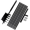 vidaXL Ground Drill with Handle 200 mm with Extension Tube 9 m Steel