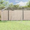 vidaXL Outdoor Dog Kennel with Roof Silver 12x12x2.5 m Galvanised Steel