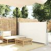vidaXL Retractable Side Awning 120 x 300 cm Cream
