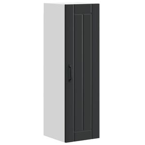 vidaXL Wall Cabinet LUCCA Black 30 x 31 x 100 cm Engineered Wood