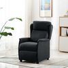 vidaXL Recliner Chair Dark Grey Fabric