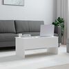 vidaXL Coffee Table White 102x50.5x46.5 cm Engineered Wood