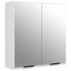 vidaXL Bathroom Mirror Cabinet | White | Engineered wood | Medium