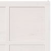vidaXL Barn Door White 90 x 2.5 x 208 cm Solid Pine Wood