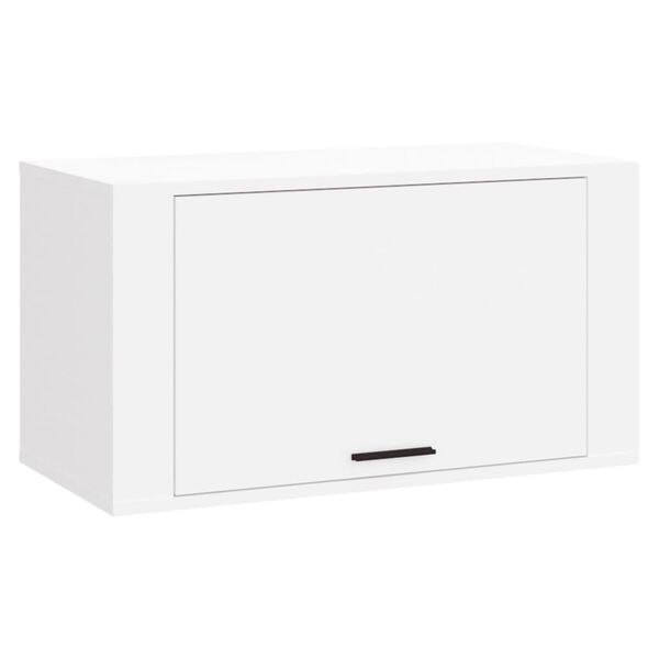 vidaXL Wall-mounted Shoe Cabinet White 70x35x38 cm Engineered Wood