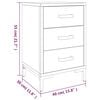 vidaXL Bedside Cabinets 2 pcs Black 40x30x55 cm Solid Wood Pine