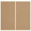 vidaXL Bulletin Board Folding White 100 x 100 x 1.4 cm Solid pine wood