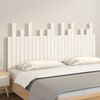 vidaXL Wall Headboard White 159.5x3x80 cm Solid Wood Pine