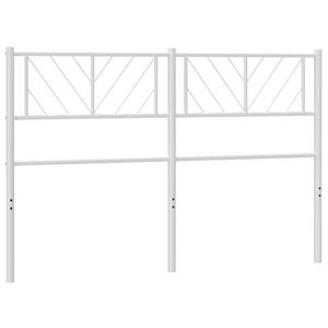 vidaXL Metal Replace Headboard White 150 cm