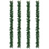 vidaXL Christmas Garlands 4 pcs Green 270 cm PVC