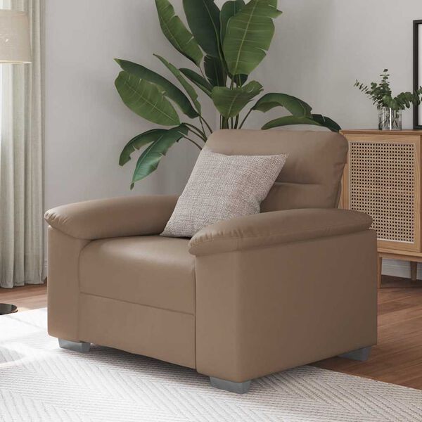 vidaXL Sofa Chair Cappuccino 60 cm Faux Leather