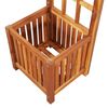 vidaXL Garden Arch with Planter Solid Acacia Wood 180x40x218 cm