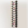 vidaXL Wall Mounted Wine Rack for 12 Bottles Black Iron