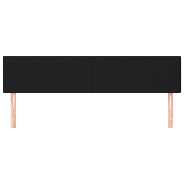 vidaXL Headboards 2 pcs Black 80 cm Fabric