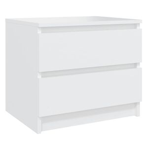vidaXL Bed Cabinet White 50x39x43,5 cm Engineered Wood