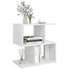 vidaXL Bedside Cabinet White 50x30x51.5 cm Engineered Wood