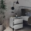 vidaXL Bed Cabinet Concrete Grey 40x35x50 cm Engineered Wood