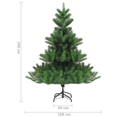 vidaXL Nordmann Fir Artificial Christmas Tree LED&Ball Set Green 240cm