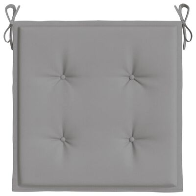 vidaXL Garden Chair Cushions 2 pcs Grey 40x40x3 cm Oxford Fabric