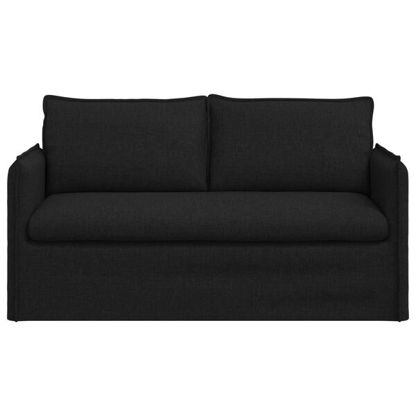 vidaXL Sofa Black 156 x 82 x 85 cm Fabric