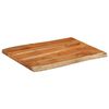 vidaXL Table Top 80x60x3.8 cm Rectangular&nbsp;Solid Wood Acacia Live Edge