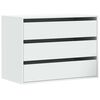 vidaXL Corner Chest of Drawers White 80x41x58 cm Engineered Wood