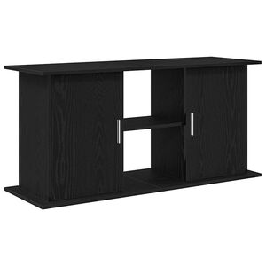 vidaXL Aquarium Stand Black Oak 121x41x58 cm Engineered Wood