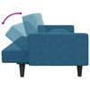 vidaXL 2 Piece Sofa Set with Pillows Blue Velvet