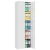 vidaXL Office Cabinet High Gloss White 60x32x190 cm Engineered Wood