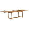 vidaXL 9 Piece Garden Dining Set Solid Teak Wood