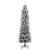 vidaXL Artificial Christmas Tree 300 LEDs and Flocked Snow 180 cm