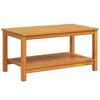 vidaXL Side Table Oil Natural 90 x 50 x 45 cm Solid Acacia Wood