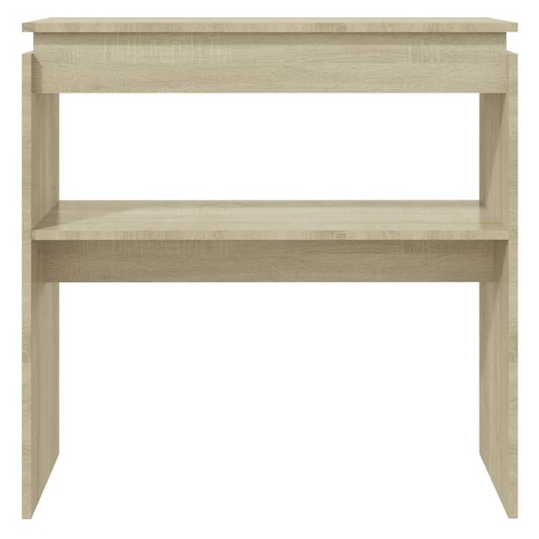 vidaXL Console Table Sonoma Oak 80x30x80 cm Engineered Wood